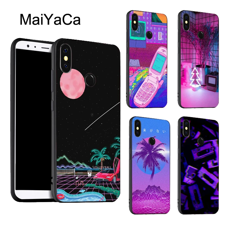 

MaiYaCa Vaporwave Aesthetic Trippy Phone Case For Xiaomi Redmi 5 Plus 6 6A S2 4X Note 5 Pro 5A 7 Mi 8 K20 9 6X A2 Mix 2S Max 3