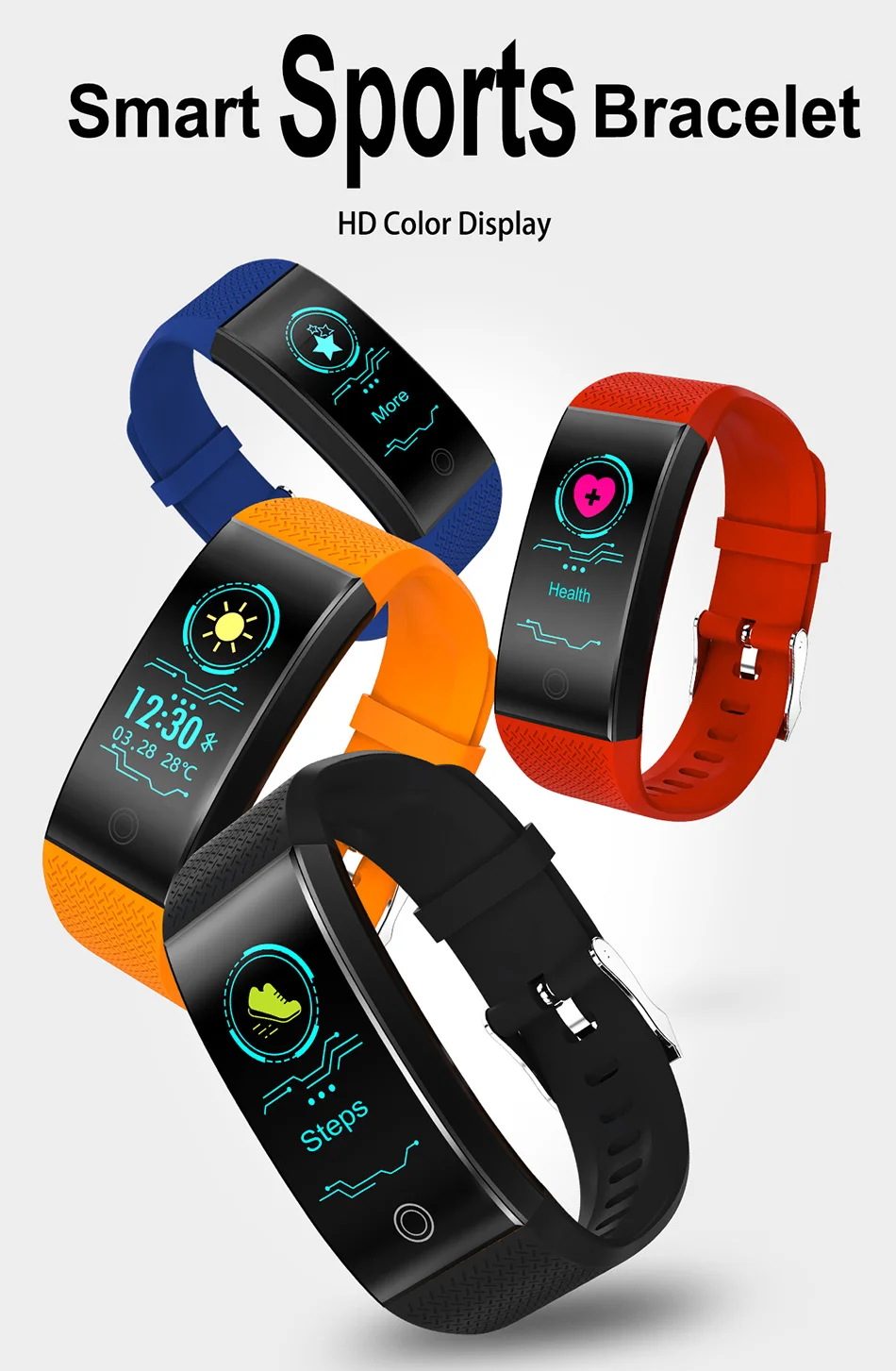 Мужские оранжевые смарт-браслеты MNWT, фирменный браслет, браслет, Bluetooth, пульсометр, напоминание, мониторинг сна, для IOS, Android
