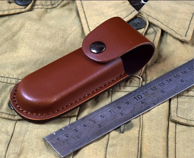 Outdoor Folding knife cover Leather or Oxford nylon Multifunctional