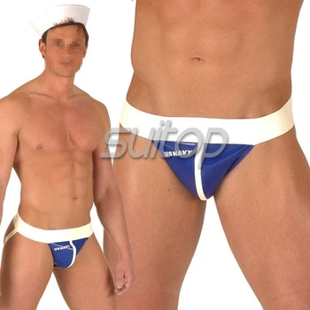 

Nature rubber latex sportwear latex short pants for men