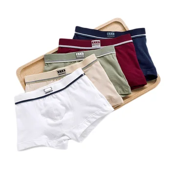 Biancheria intima per bambini Ragazzi Mutandine di cotone Boxer Slip per bambini Per ragazzo Pantaloncini Mutandine per bambini Biancheria intima per bambini 2022 Nuovo formato 2-16T/5 pezzi