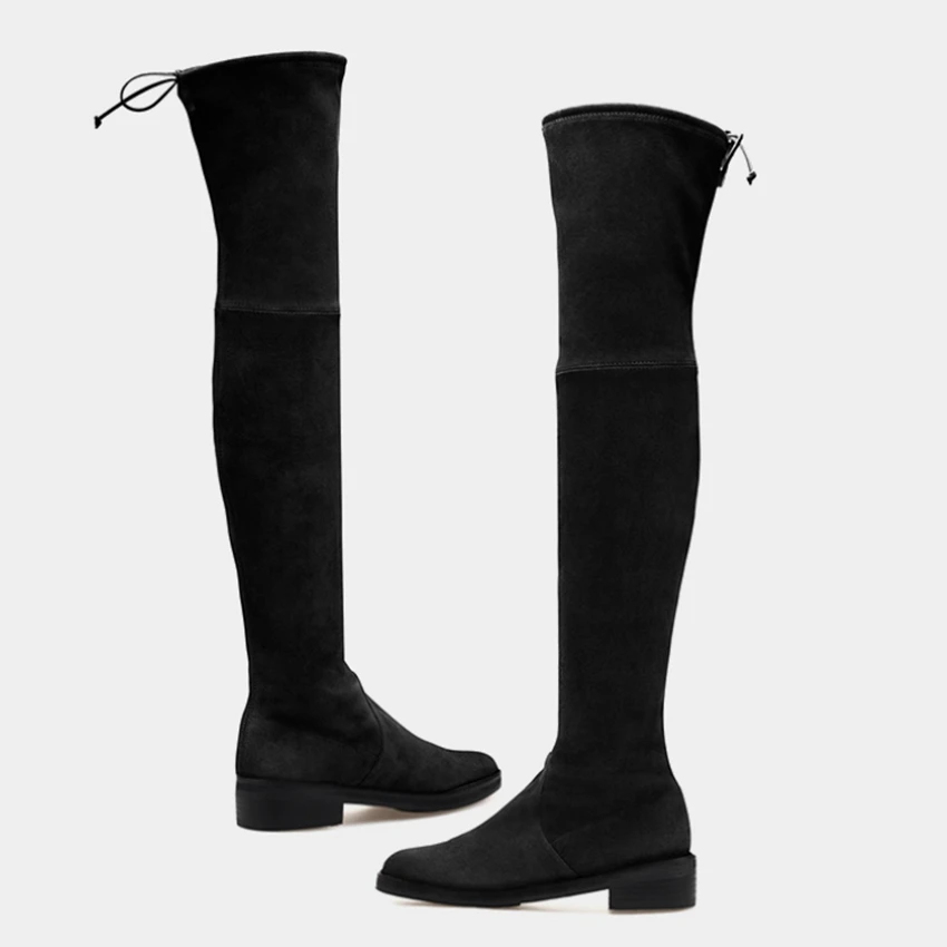keenland knee high stretch suede boot