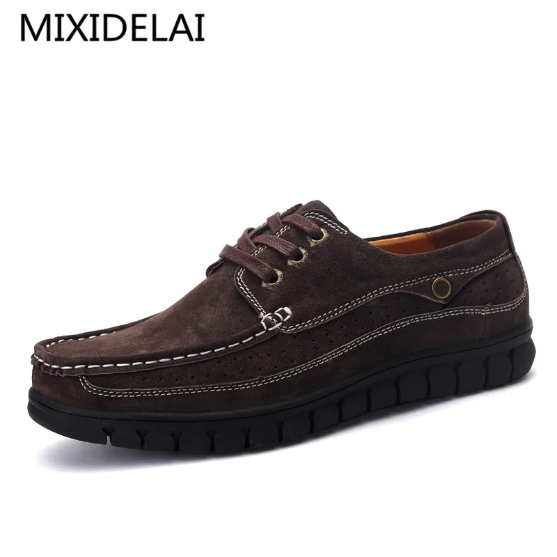 MIXIDELAI/Мужская обувь из натуральной кожи; деловые модельные мокасины на плоской подошве без шнуровки; Новая мужская повседневная обувь; мужская деловая обувь