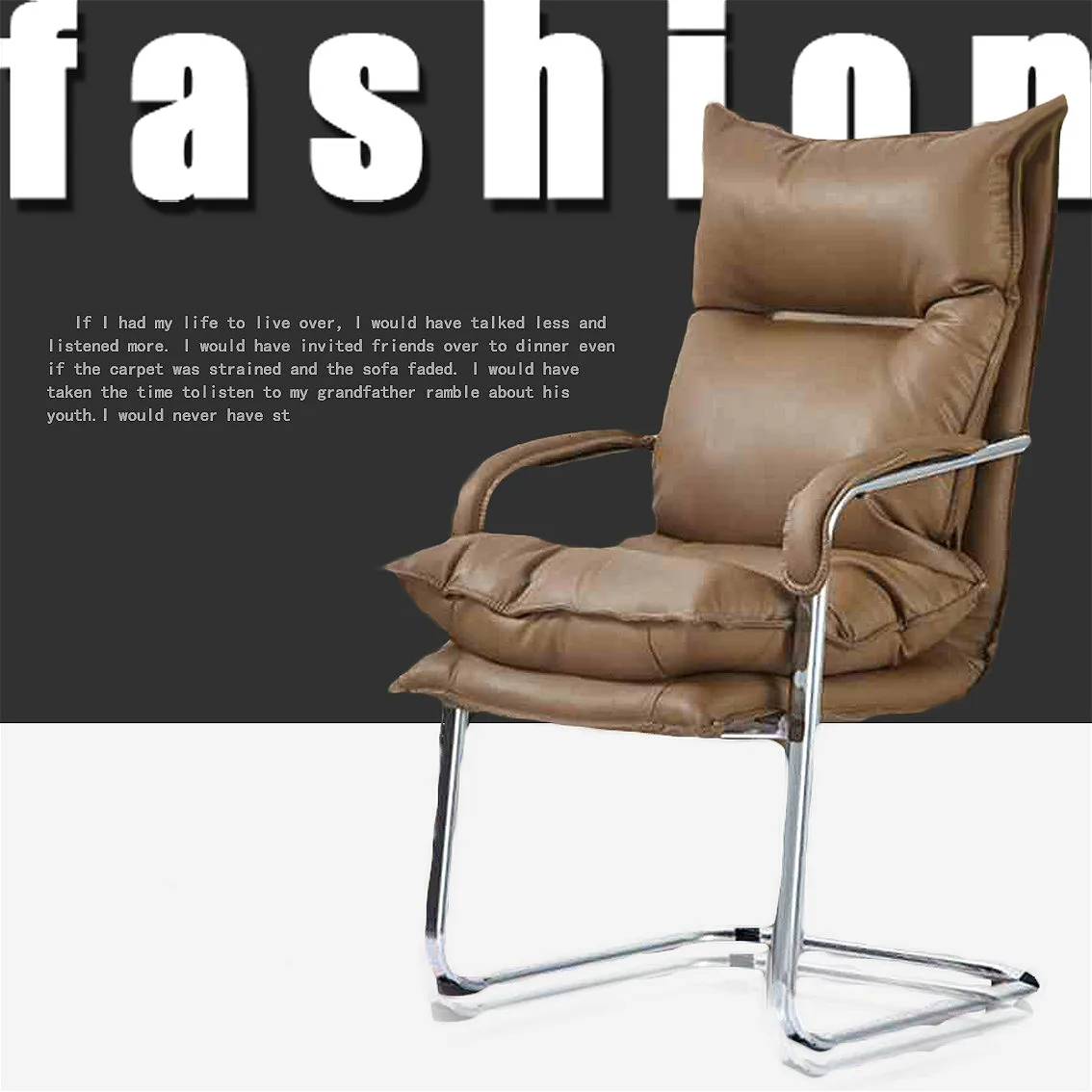 

KY131 Fashion computer chair office chair conference chair training chair home Internet cafe staff bow chair Soft elastic sponge