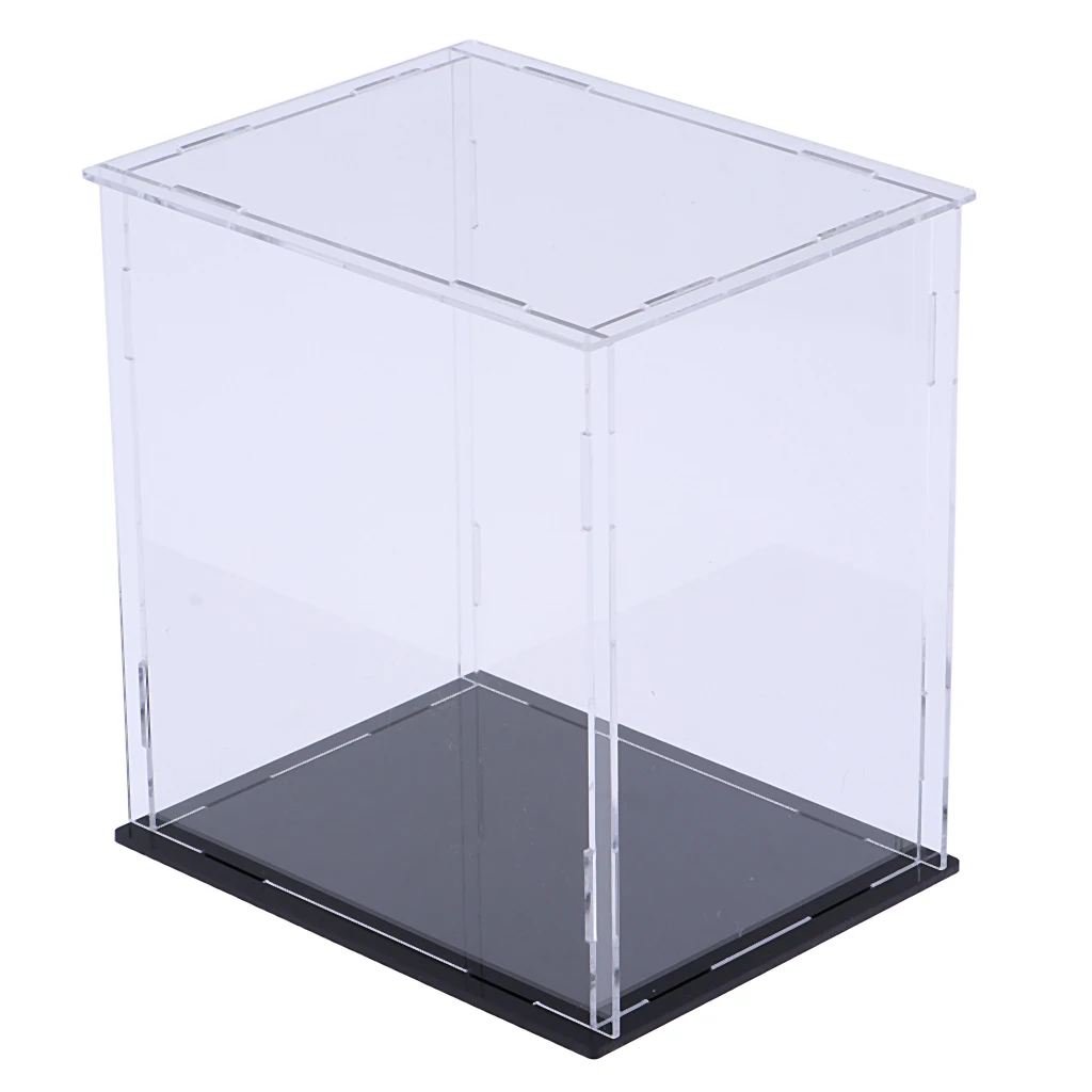 MagiDeal Diecast Toy Vehicle Accessories Parts Display Case Box Clear Acrylic Showcase for Amiibo Funko POP Doll Display