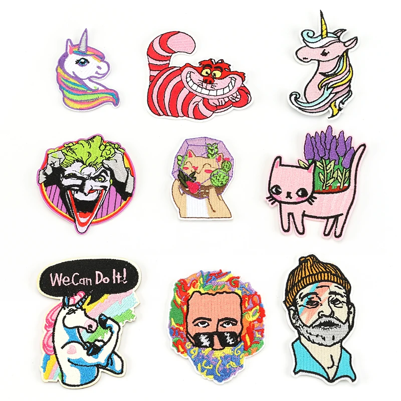 

1 PCS Cartoon Unicorn Patches for Jean Jacket Applications for Clothes Stickers Pride Sewing Accessories Cheap Badges @B