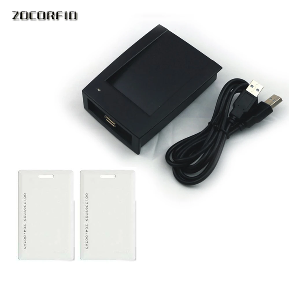 

USB simulation KB 15kinds format output 125KHZ TK4100 ID card reader/RFID reader Free 125KHZ card ( USB port TXT)