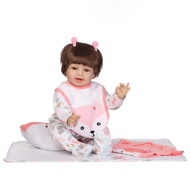 

55CM Lifelike Jointed Vinyl Reborn Doll Princess Girls Baby Play Dolls Toy for Kids Playmate M09