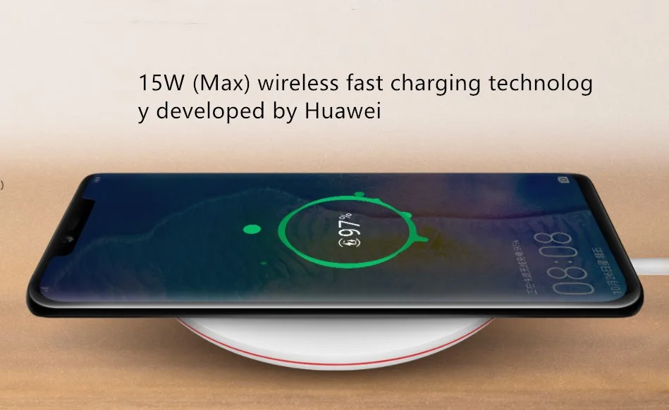 Huawei CP60 QI Max 15 Вт Быстрое беспроводное зарядное устройство для iphone Xs Max/XR/X/huawei Mate20 Pro/RS Galaxy S9 быстрое зарядное устройство