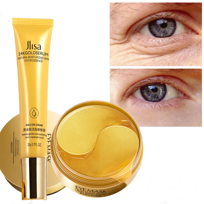 

Collagen Eye Patches Korea Against Wrinkles Dark Circles Eyes Cream Mask Bags Pads Ageless Hydrogel Sleeping Gel Patch 60PCS LQ