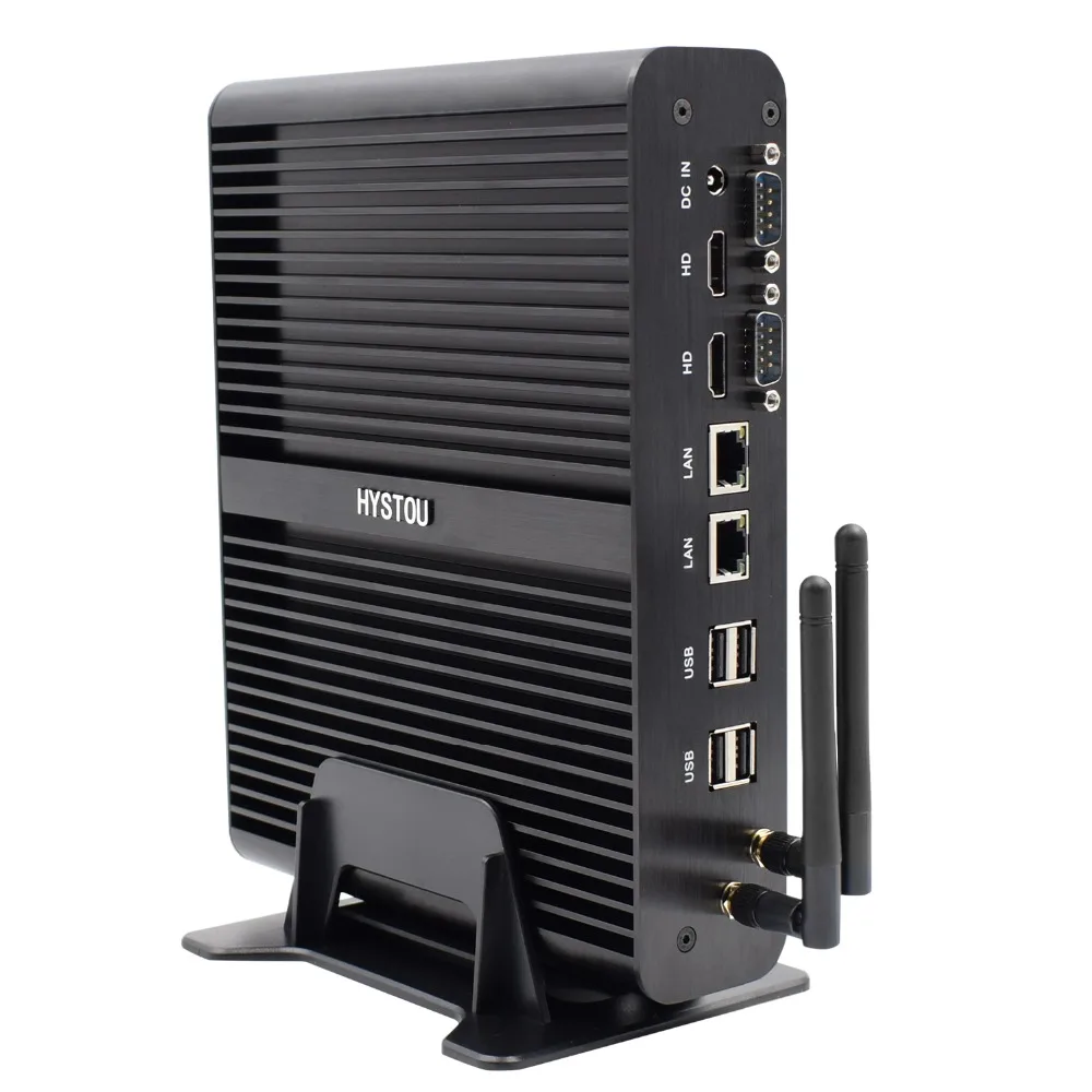 2 Intel lan Core i7 игровой ПК windows 10 Pro i7 5500u 2 HDMI домашний кинотеатр HTPC 2 RS232 COM i5 5200U Безвентиляторный Компьютер i3 5005U