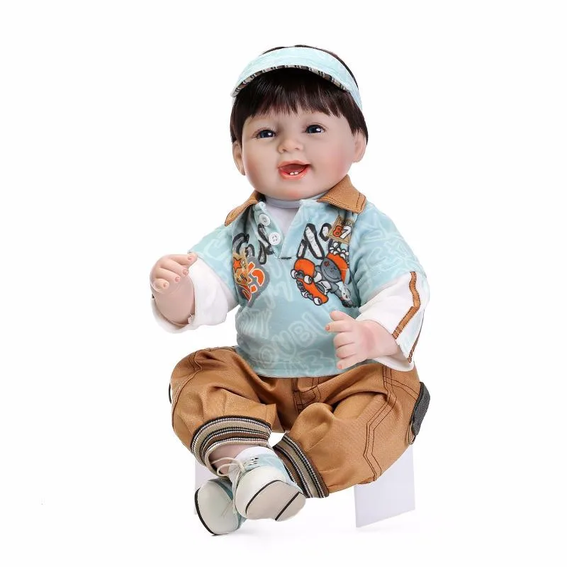 High-end силиконовые Reborn Baby Doll игрушки реалистичные моделирование Brinquedos малыша сопровождать спящего ребенка новый год Рождественские подарки