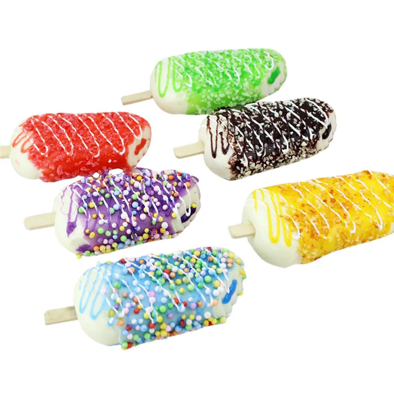 

fridge magnets for kids Fake Summer delicious ice cream Refrigerator Magnets Simulation Nuts Shot Window Display Props 30AP09