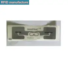 UHF RFID dogbone smartrac влажная инкрустация EPC класс 1 Gen2/ISO18000-6C 860-960MHz влажная инкрустация Наклейка в спортивной системе таймер марафона