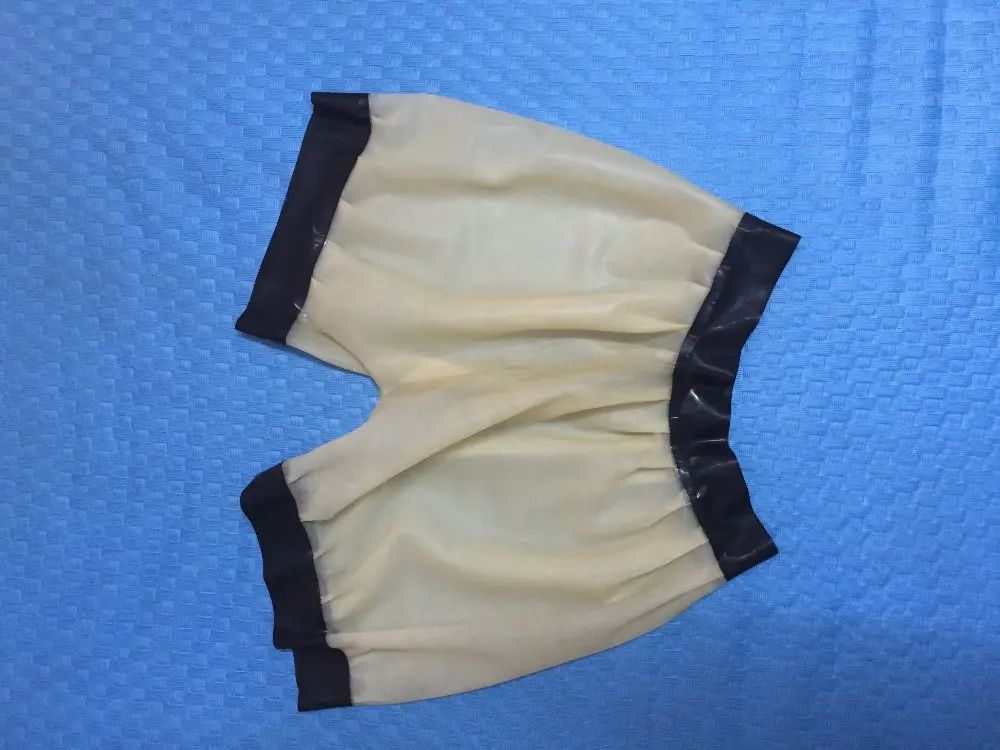 Транспаст латексное белье резиновые латексные Панталоны Сексуальная латексная мужская одежда резиновые шорты брюки