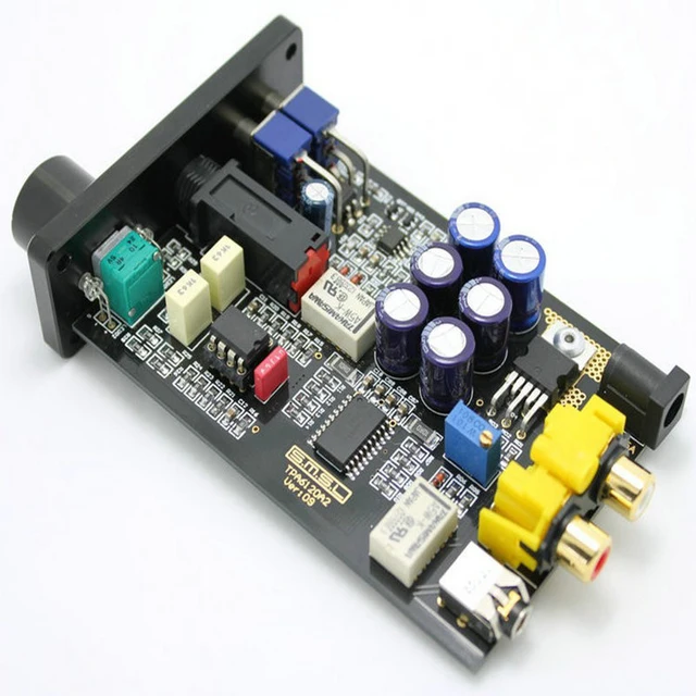 SMSL SAP II Portable Headphone Amplifier TPA6120A2 Big Power HiFi Fidelity Stereo Headphone Amplifier with 2 Ways switch inputs