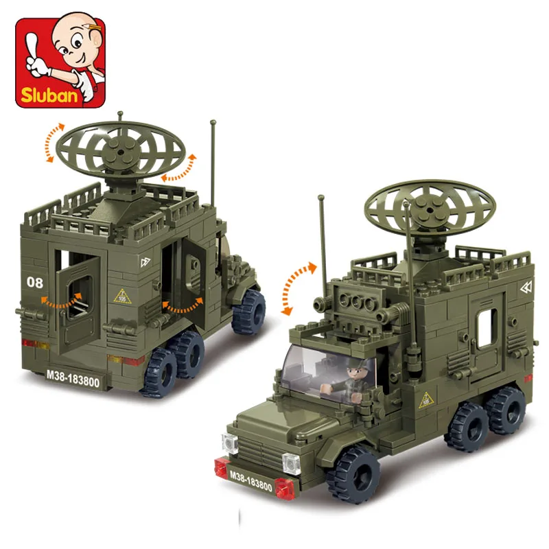 

S Model Compatible with B0300 231pcs Radar Vehicle Models Building Kits Blocks Toys Hobby Hobbies For Boys Girls
