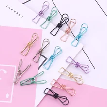 5 шт., милые зажимы в виде рыбки, металлические зажимы для переплета, скрепки для заметок, букв, канцелярские принадлежности для офиса