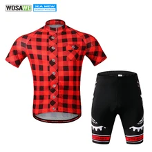 

WOSAWE Retro Cycling Jersey Short Sleeve Breathable Cushion Bike Clothing for Men Ropa Ciclismo Summer Cycling Wear Clothes