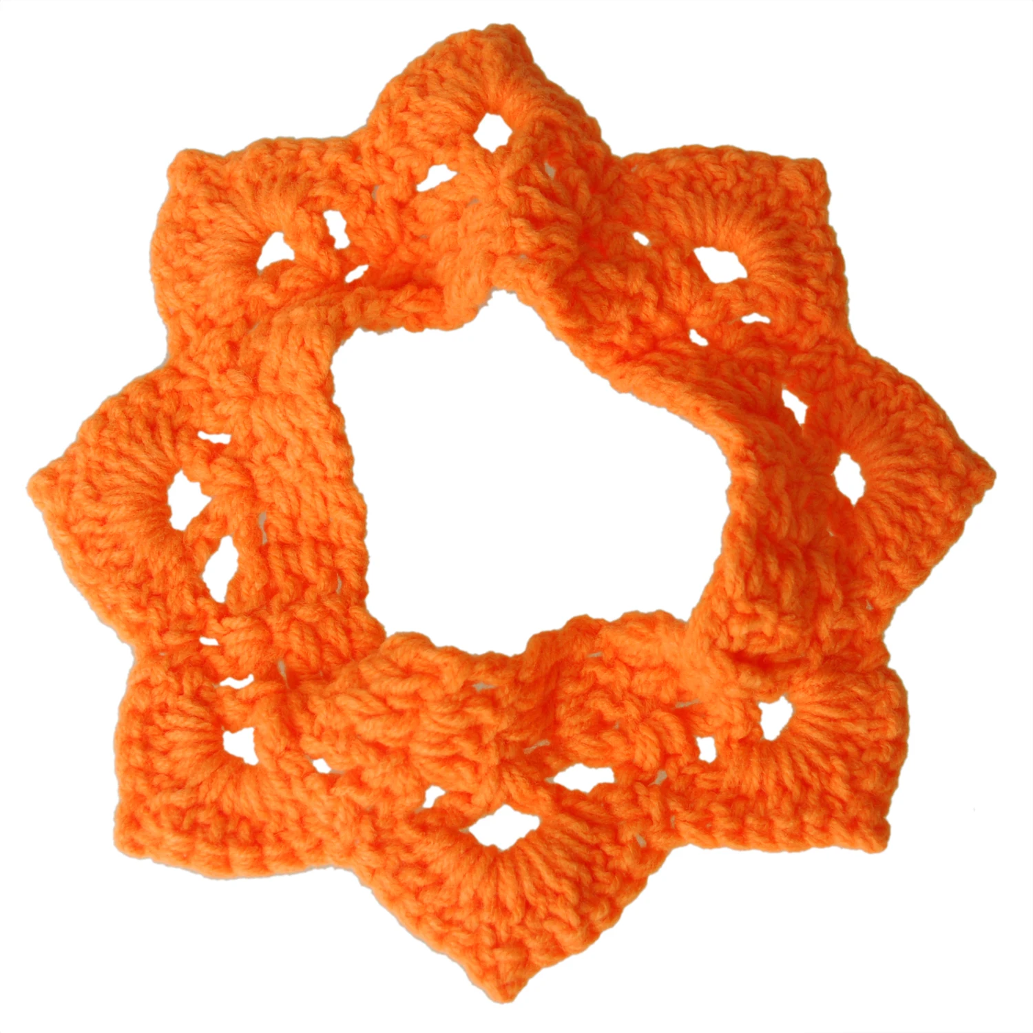 

2017 Hot Style Cute Newborn Infant  Girl Boy Handmade Crochet Knit Crown Hat Photograph Prop (Orange)
