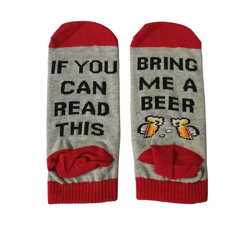 Носки с надписью If You Can Read This Bring Me A Wine/Beer Humor|printed socks|funny sockssocks unisex |