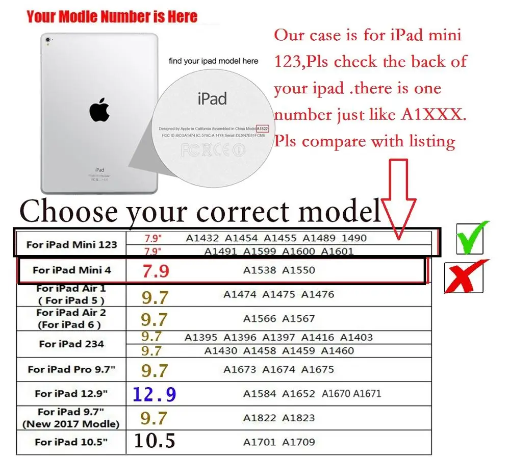 Шикарный чехол с короной для iPad mini 1 2 3 роскошный подставкой A1432 A1454 A1490 Роскошный
