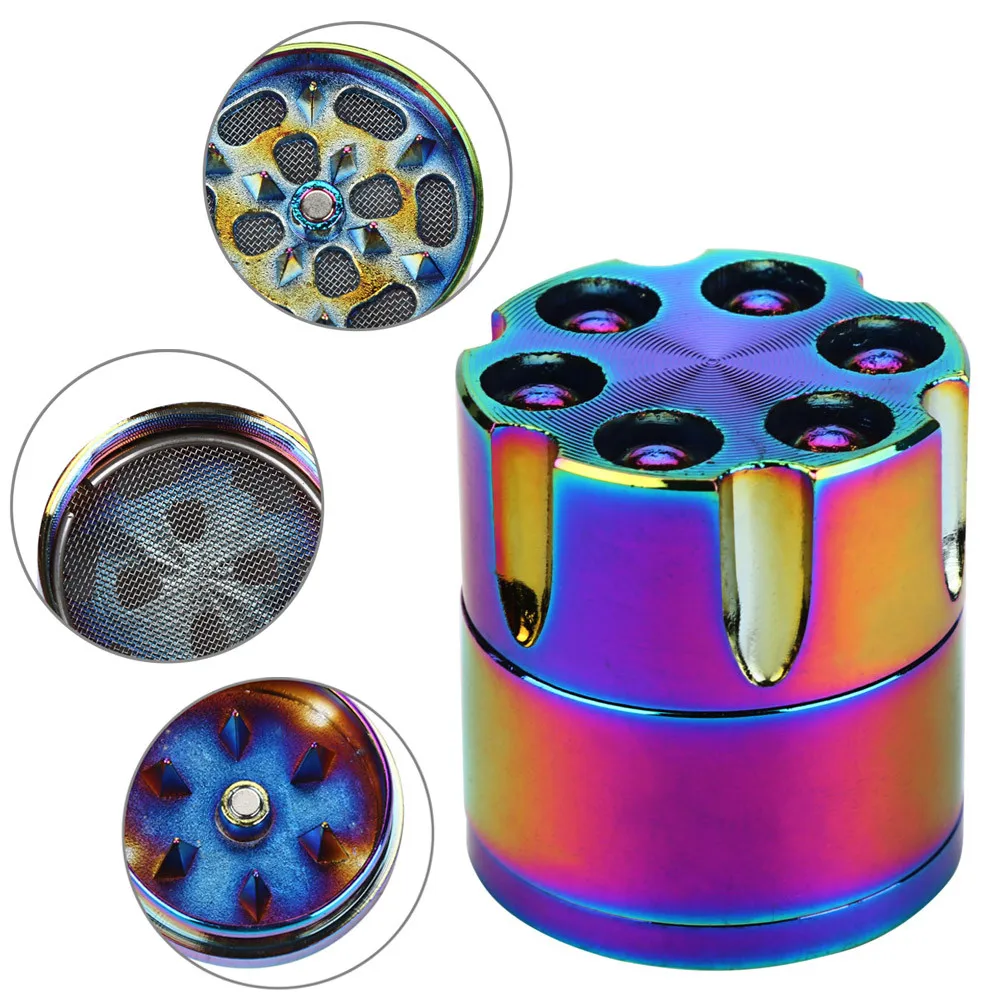 

3-layer Aluminum Herbal Herb Tobacco Grinder Smoke Grinders Tamper Tool Professional