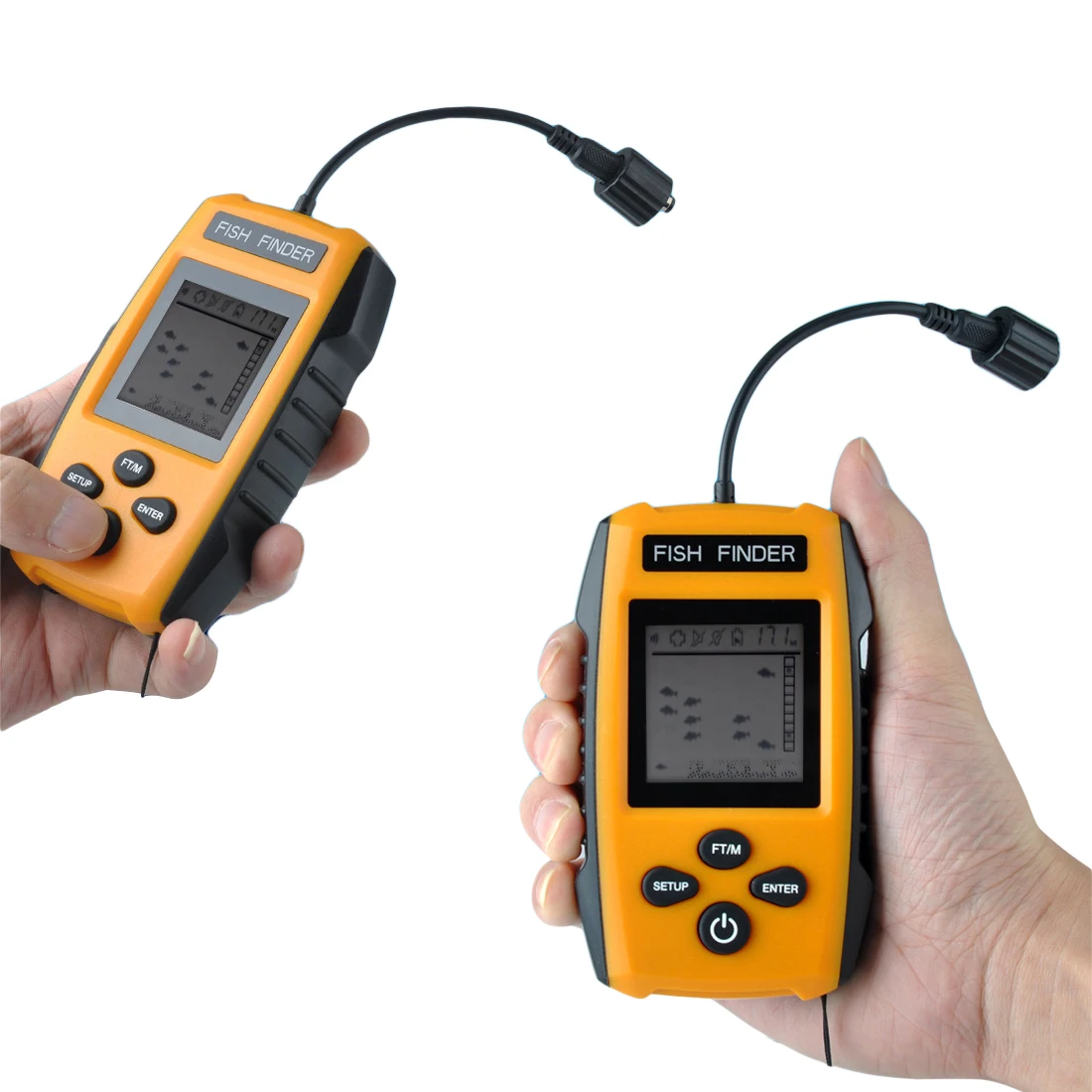 

Hot New Professional Alarm 100M Portable Sonar LCD Fish Finders Fishing lure Echo Sounder Fishing fishfinder sonar for fishing