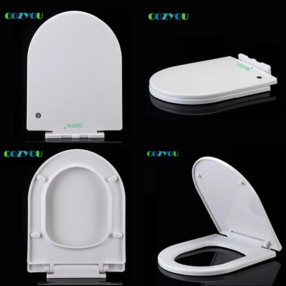 Buy Elongated U Slow Close toilet seat Quick Release PP Easy installation Clean