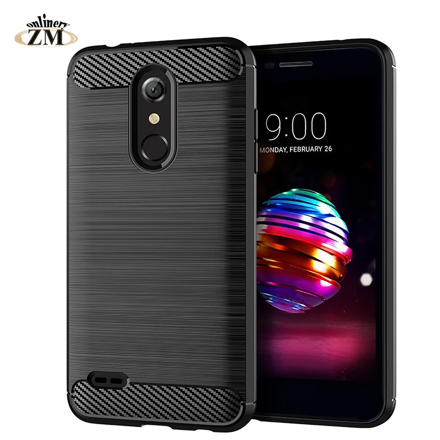 ZMonlinery ультратонкие Чехлы для LG K8 + K10 K11 плюс 2018 силиконовый чехол из углеродного