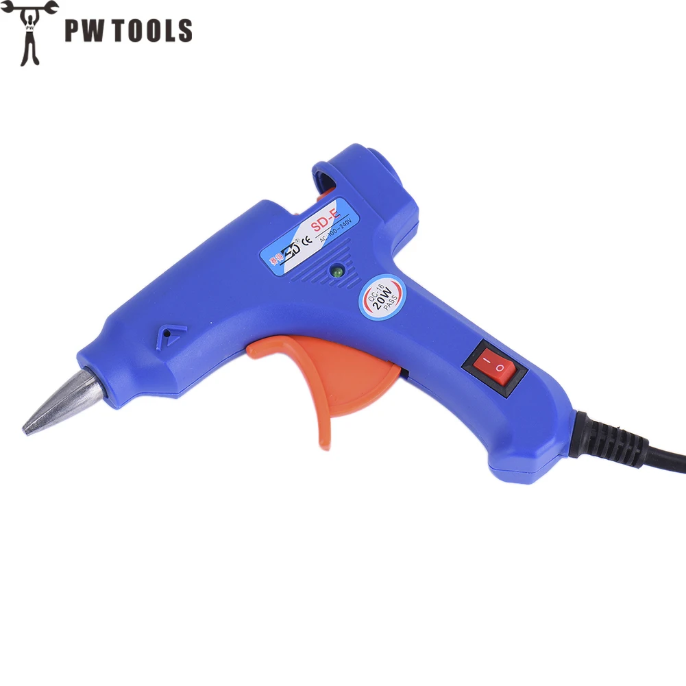 20W AC 110220V Electric Glue Gun Stainless Steel Nozzle Industrial