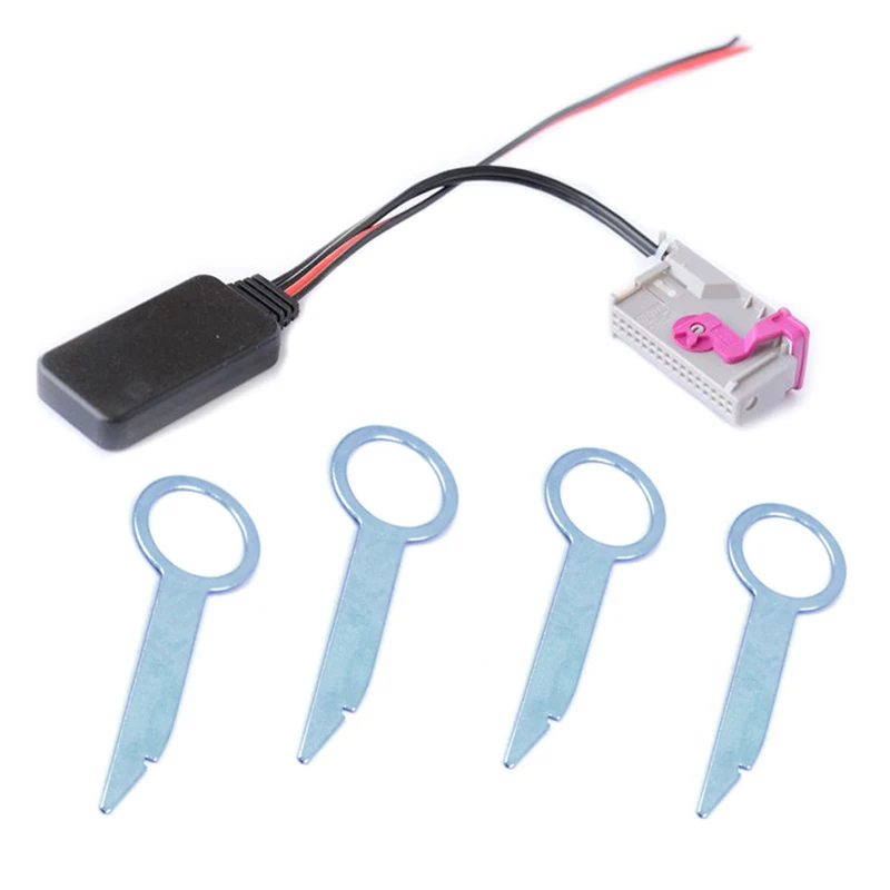 

Car Bluetooth 4.1 Module Wireless Audio Input for Audi RNS-E Navigation A8 TT R8 A3 A4 Radio Stereo 32Pin AUX Adapter