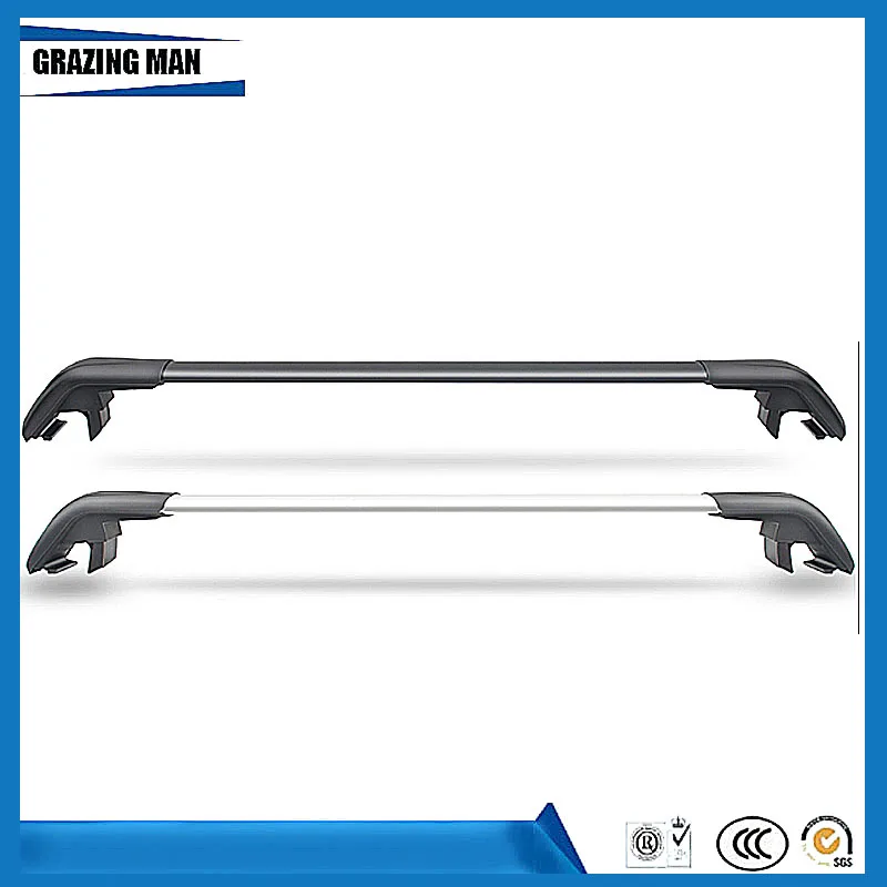 

High quality 2PCS Car Accessories Aluminium Alloy Roof Rack Rail Side Bars Cross Bar Fit For Wagoneer 2011-2019 Luggage Carrier