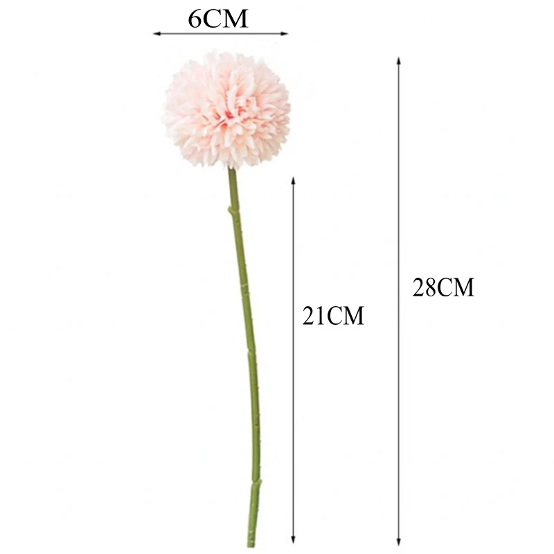 1 шт., 28 см, искусственный цветок одуванчика, Шелковый гиацинт, свадебное украшение для дома, вечерние украшения для отеля, сада