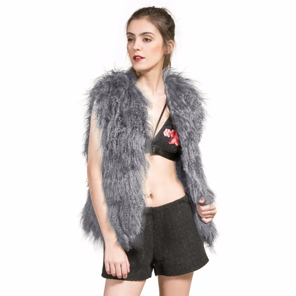 Жилет из натурального меха зимний женский жилет без рукавов|real fur vest|real furwomen real |