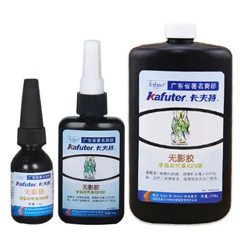 

Strong power Kafuter 10ml 50ml 250ml UV Glue UV Curing Adhesive Transparent Crystal and Glass Adhesive