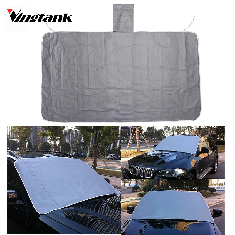 Car Windshield Snow Cover With Side Mirror And Hook, Winter