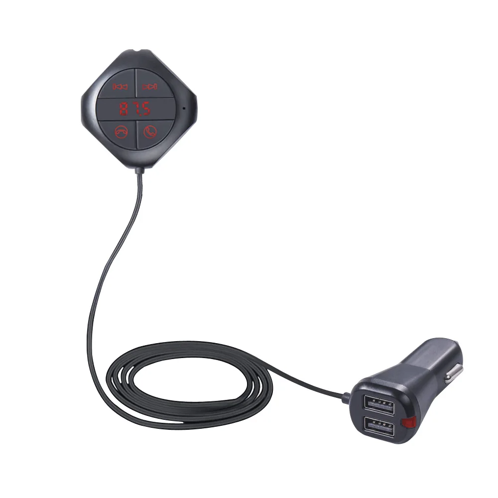 FM Transmitter Bluetooth Car Kit Q7S MP3 Player Wireless Modulator LED Display USB Charger Support TF Card For iPhone&Android