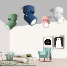 10 Вт AC85-265V точечный свет поверхностного монтажа 180 градусов вращающийся цветной потолочный светильник Светодиодные светильники Супер яркий рядом с лампочкой