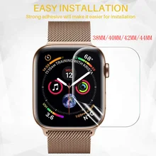 Screen 40/44/38/42mm PET Full Coverage Protective Film For iwatch Apple Watch Series 1/2/3/4 Screen Protector Cover