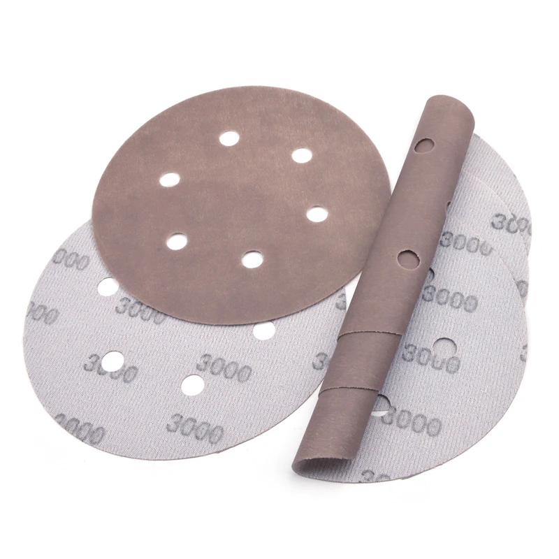 POLIWELL 5Pcs 150mm Multi-holes FV Soft Sanding Discs 600~4000 Grit Waterproof Sandpaper for Wet/Dry Polishing Paint Decorating POLIWELL 5Pcs 150mm Multi-holes FV Soft Sanding Discs 600~4000 Grit Waterproof Sandpaper for Wet/Dry Polishing Paint Decorating