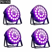 4 шт./лот 24x12 Вт rgbw светодиодный светильник rgbw 4в1 dmx512 пластиковый par Светильник профессиональный сценический dj светильник