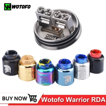

Wotofo Warrior RDA tank 25mm Domed top cap Clamp-style two-post build deck beehive style air holes Electronic Cigarette atomizer