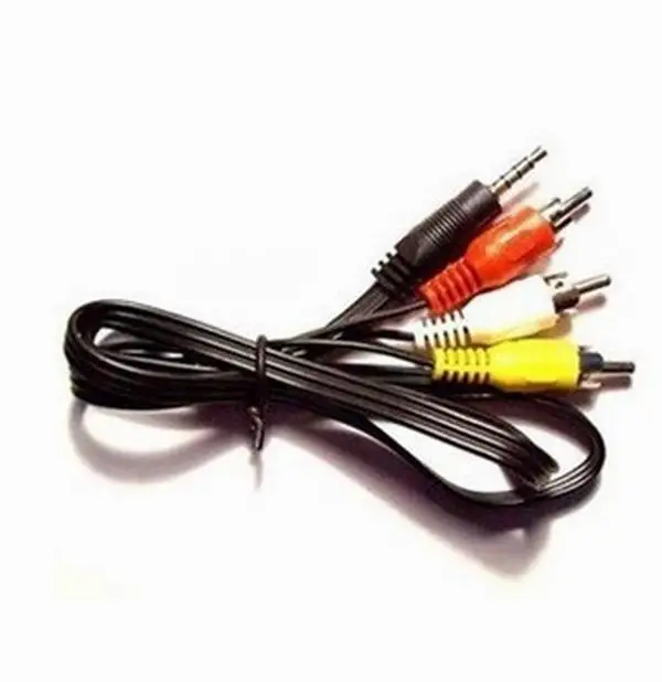 3RCA Male to 3 5mm Male Jack Composite Audio Video A V Cable