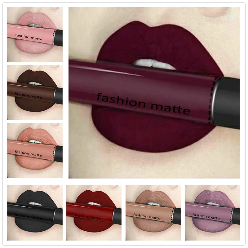 

Beautybigbang Makeup Lipstick Matte Lipstick Brown Nude Chocolate Color Liquid Lipstick Lip Gloss Matte Batom