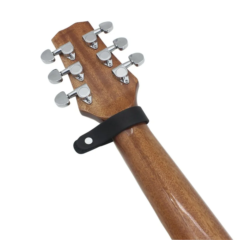 1 шт Акустическая народная Классическая для головки гитарного грифа кожаный ремень на шею адаптер Extender с металлической застежкой музыкальные аксессуары
