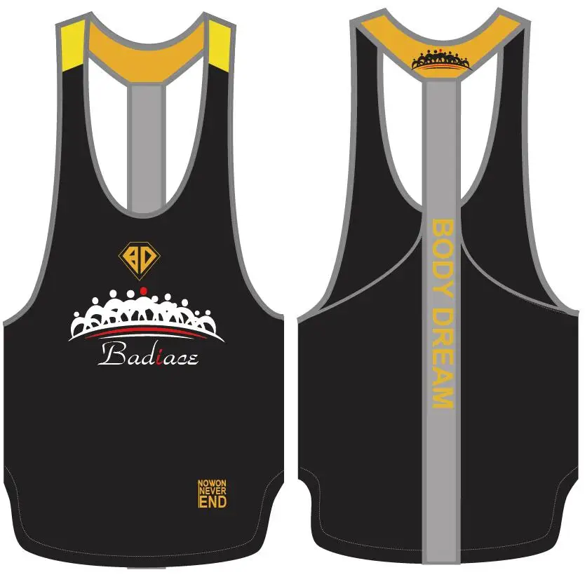 Mens Vest Wrestling Singlet Gym Outfit Weight Lifting Outfits Tight