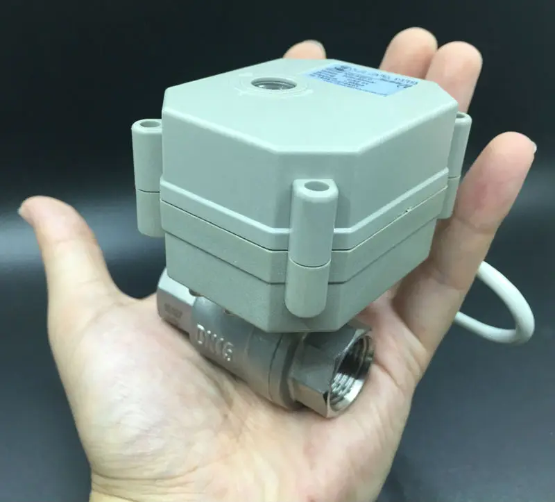 

SS304 DN15 AC110-230V 2 Wires Normal Open/Close Valve TF15-S2-C 2 Way 1/2'' Motorized Ball Valve With Position Indicator CE IP67