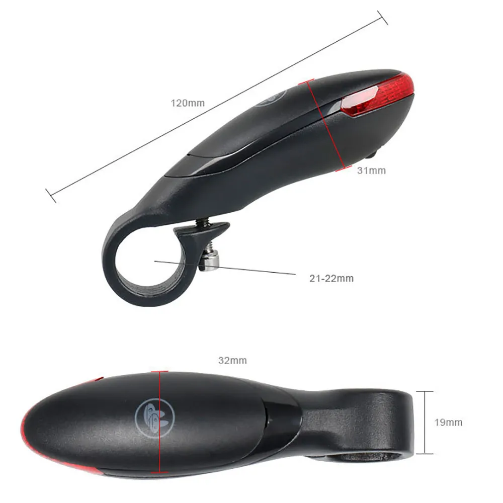 Best Flashing Bicycle Handlebar Turn Indicator Lights LED Handle Bar Turn Signals Intelligent Safety Warning Mountain Bike Light PJ4 4