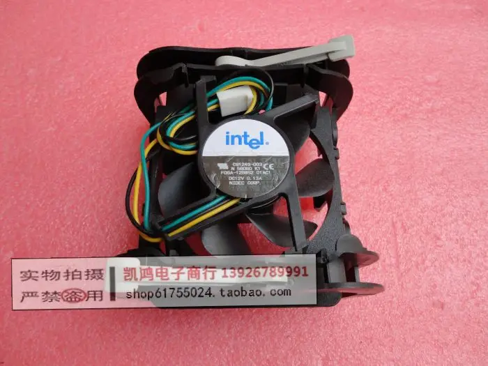 

Cooling fan FOR Intel c91249 socket 478 fan c91249-003 12v 0.13a c33224-003 C91249-002
